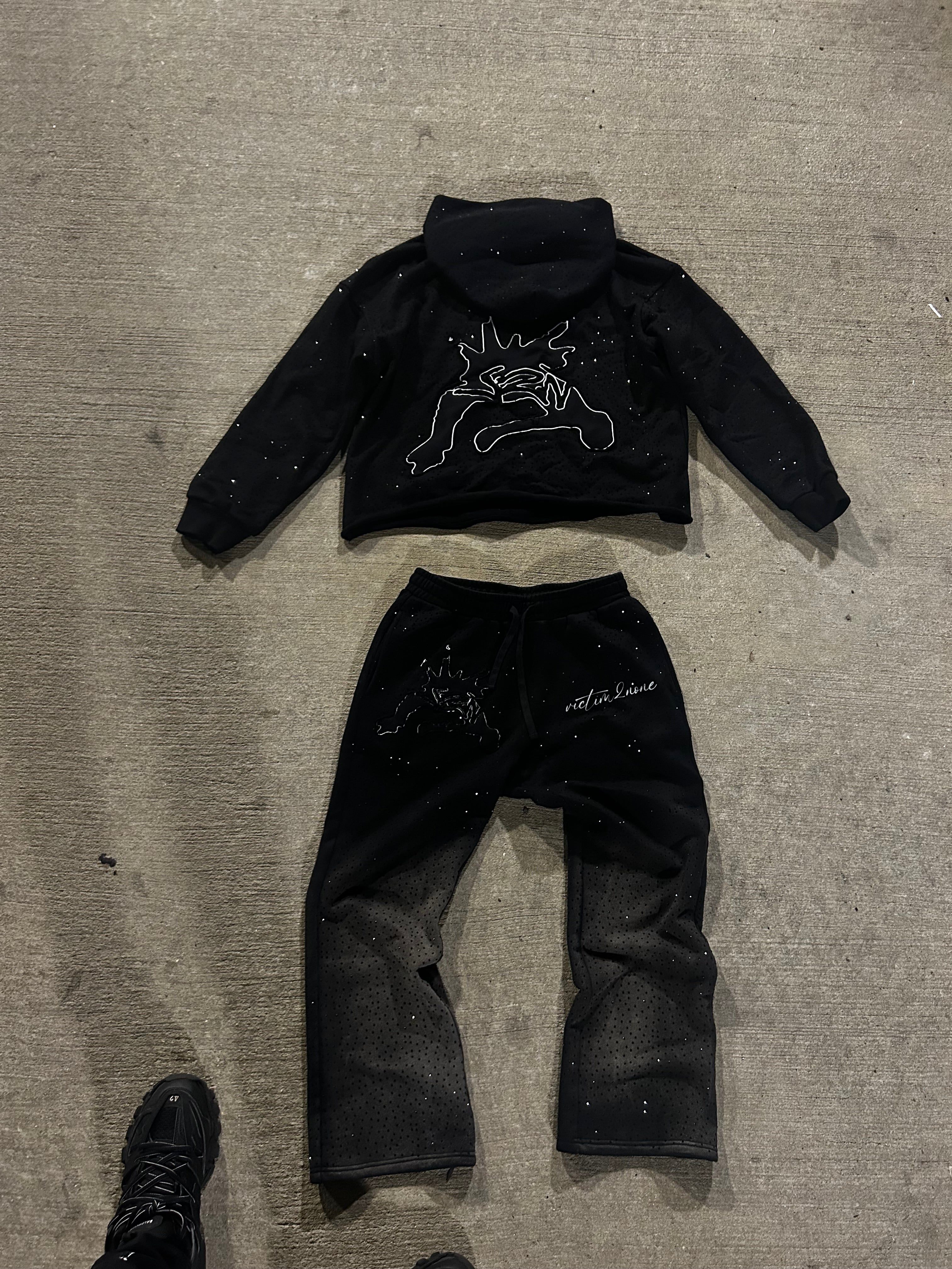 Rhinestones full sweatsuits